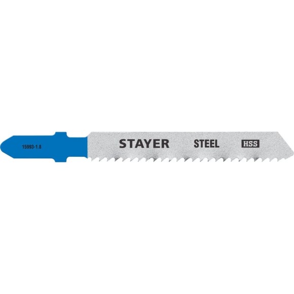 Полотна по металлу STAYER (2 шт; 50х1.8 мм; HSS; Т-хвост.; Т118В) для электролобзика 15993-1.8_z02 Полотна по металлу STAYER (2 шт; 50х1.8 мм; HSS; Т-хвост.; Т118В) для электролобзика 15993-1.8_z02