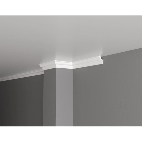 Потолочный карниз Decor-Dizayn ударопрочный влагостойкий под покраску 42Х29Х2000 мм DD22 Потолочный карниз Decor-Dizayn ударопрочный влагостойкий под покраску 42Х29Х2000 мм DD22