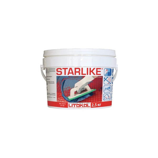 Эпоксидный состав для укладки и затирки мозаики LITOKOL STARLIKE C.480 ARDESIA 2,5 кг 478850003