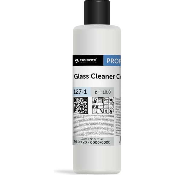 Моющий концентрат для стёкол и зеркал Pro-Brite GLASS CLEANER Concentrate 127-1 Моющий концентрат для стёкол и зеркал Pro-Brite GLASS CLEANER Concentrate 127-1