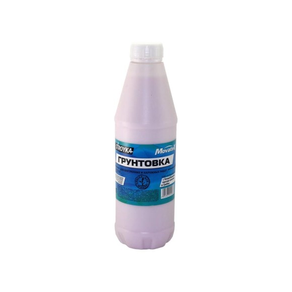 Грунт Movatex Stroyka для наружных и внутренних работ, 1 л Т31706 Грунт Movatex Stroyka для наружных и внутренних работ, 1 л Т31706