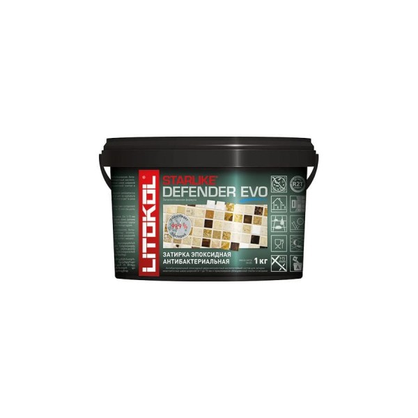 Затирочная смесь LITOKOL STARLIKE Defender EVO S.125 GRIGIO CEMENTO 1,0 кг 485590002