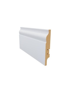 Плинтус белый МДФ Krispo 16х100х2400 мм AGIS КР-210-100
