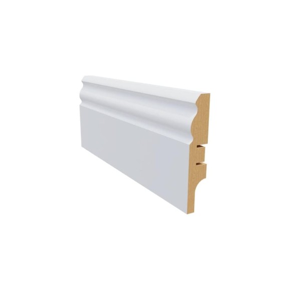 Плинтус белый МДФ Krispo 16х81х2400 мм AGIS КР-209-81 Плинтус белый МДФ Krispo 16х81х2400 мм AGIS КР-209-81