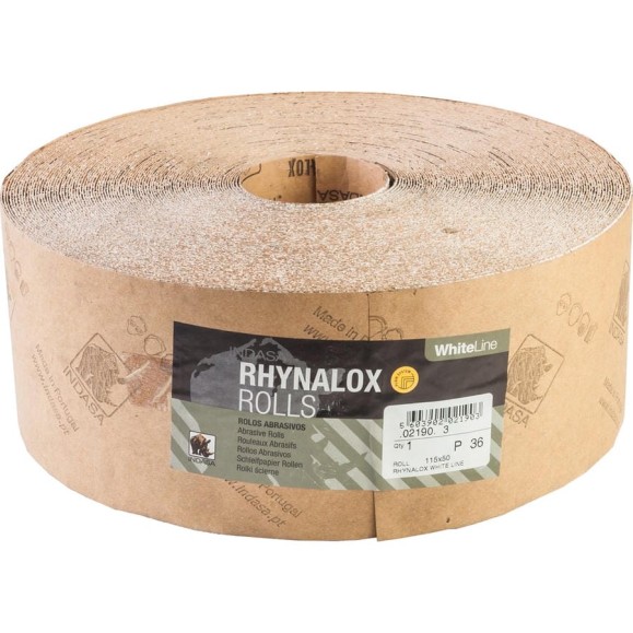 Рулон RHYNALOX (115 мм; 50 м; Р36) INDASA 02190 Рулон RHYNALOX (115 мм; 50 м; Р36) INDASA 02190