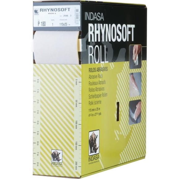 Рулон RHYNOSOFT (115 мм; 25 м; Р180) INDASA 29368