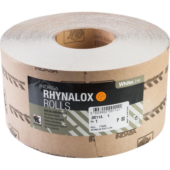 Рулон RHYNALOX (115 мм; 50 м; Р80) INDASA 00114 Рулон RHYNALOX (115 мм; 50 м; Р80) INDASA 00114