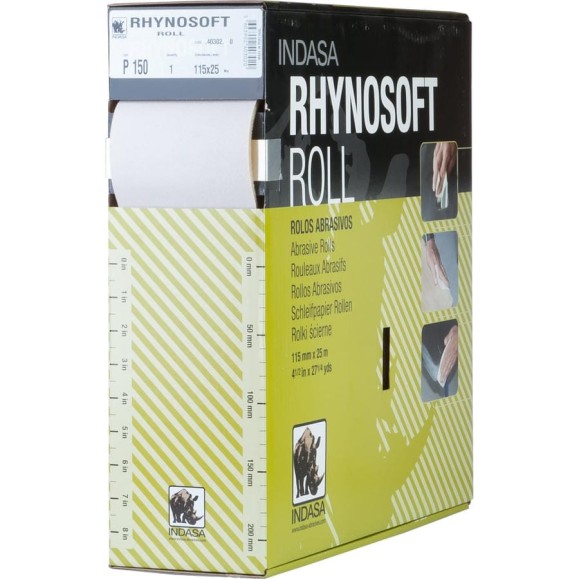 Рулон RHYNOSOFT (115 мм; 25 м; Р150) INDASA 40302