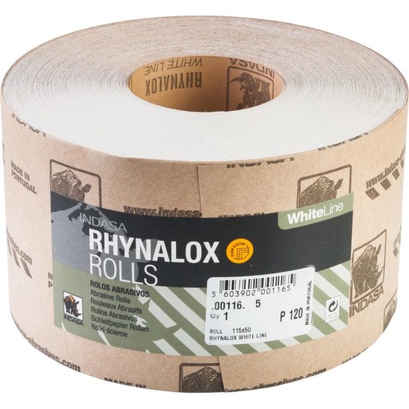 Рулон RHYNALOX (115 мм; 50 м; Р120) INDASA 00116 Рулон RHYNALOX (115 мм; 50 м; Р120) INDASA 00116