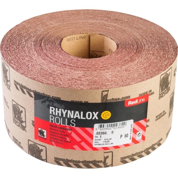Рулон RHYNALOX (115 мм; 50 м; Р60) INDASA 02360 Рулон RHYNALOX (115 мм; 50 м; Р60) INDASA 02360