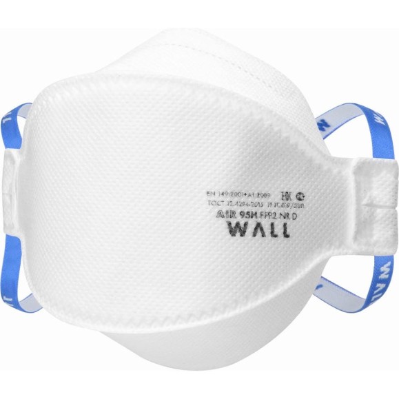 Трехпанельный фильтрующий респиратор WALL Air 95H FFP2 NR D 39501 F