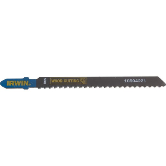 Пилка T111C (5 шт; 100 мм; 8TPI; HCS) для электролобзика Irwin 10504221 Пилка T111C (5 шт; 100 мм; 8TPI; HCS) для электролобзика Irwin 10504221