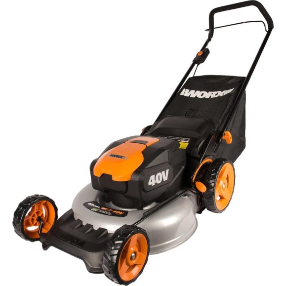 Аккумуляторная газонокосилка WORX 40В, 2х4.0 Ач, двойное ЗУ 2x2A WG751E Аккумуляторная газонокосилка WORX 40В, 2х4.0 Ач, двойное ЗУ 2x2A WG751E