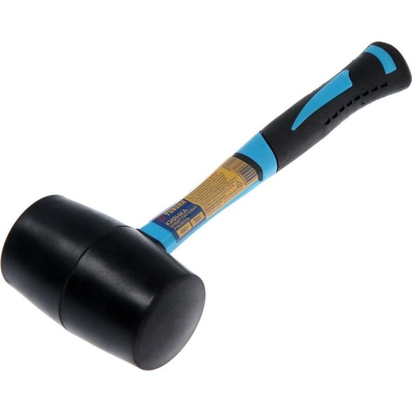Киянка TUNDRA фибергласовая рукоятка, черная резина, 450 г 881755