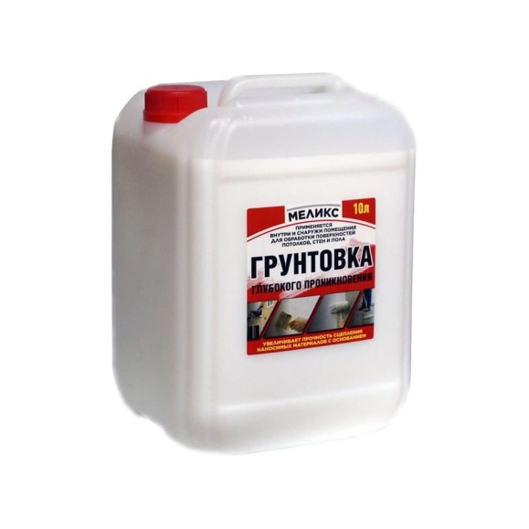 Грунтовка глубокого проникновения Меликс 10 л. MOS-10ГГП01 Грунтовка глубокого проникновения Меликс 10 л. MOS-10ГГП01
