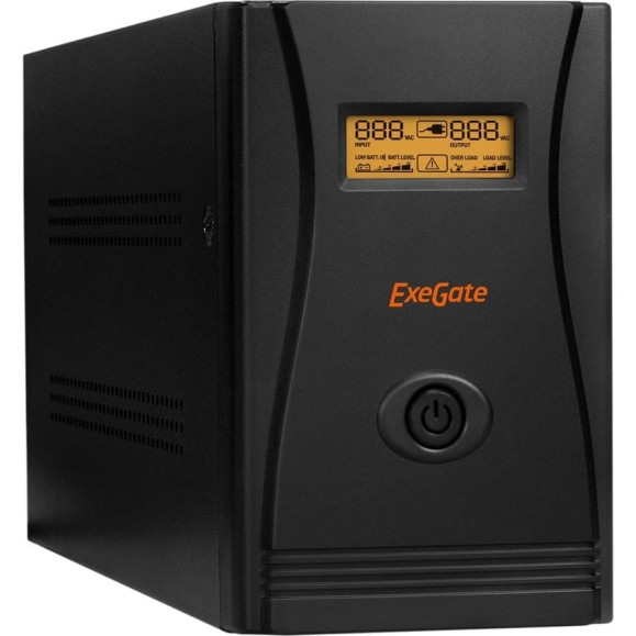 Источник бесперебойного питания ExeGate SpecialPro.Smart.LLB-1500.LCD.AVR.C13.RJ.USB.1500VA/950W.LCD.AVR.6C13.RJ45/11USB.285500