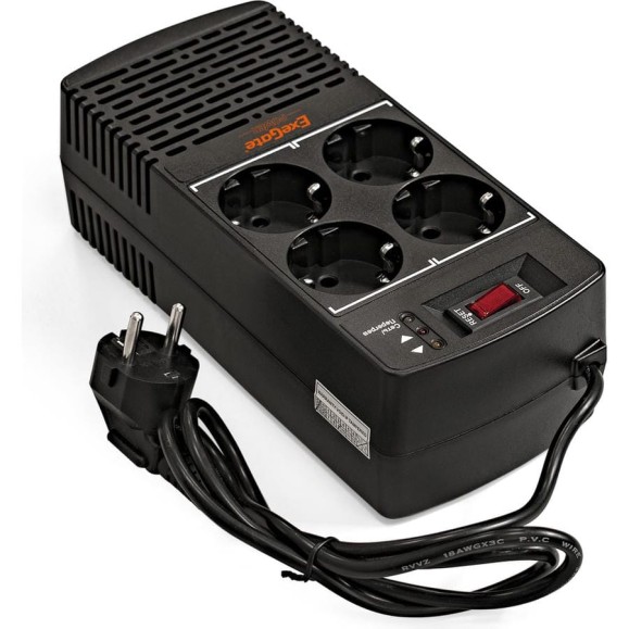Стабилизатор ExeGate Power AD5000-800 800VA/400W, диапазон 150-280В, 4 евророзетки 285938 Стабилизатор ExeGate Power AD5000-800 800VA/400W, диапазон 150-280В, 4 евророзетки 285938