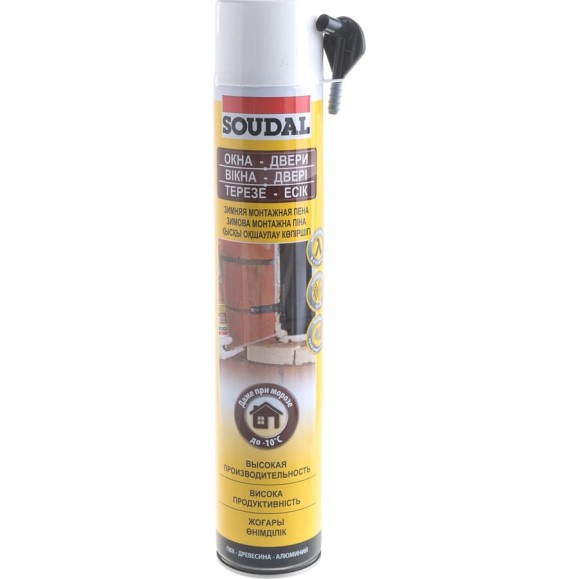 Зимняя ручная пена SOUDAL 45 107557 Зимняя ручная пена SOUDAL 45 107557