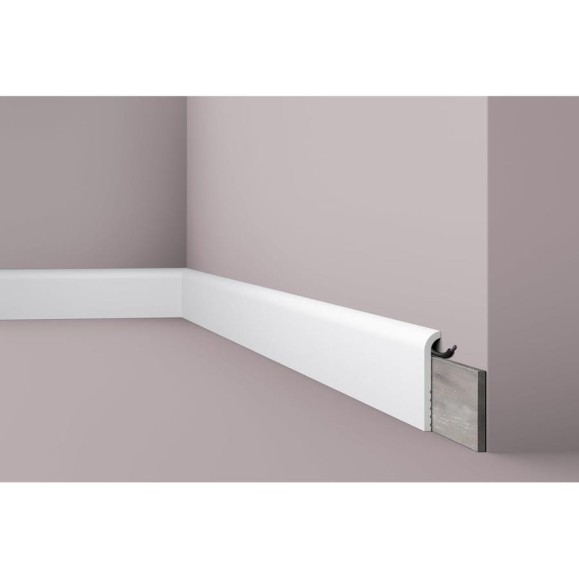 Плинтус напольный WALLSTYL (2000х110х22; белый) NMC CF1 Плинтус напольный WALLSTYL (2000х110х22; белый) NMC CF1