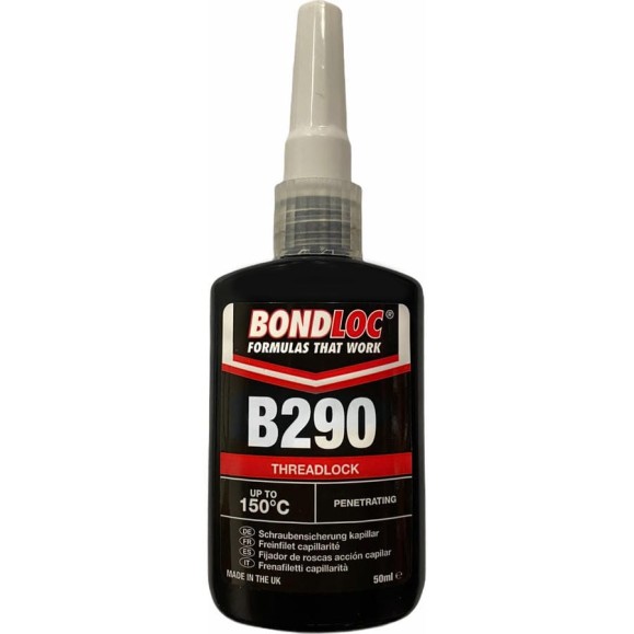 Резьбовой фиксатор средней прочности Bondloc B290 капиллярный, 50 мл B29050ML Резьбовой фиксатор средней прочности Bondloc B290 капиллярный, 50 мл B29050ML