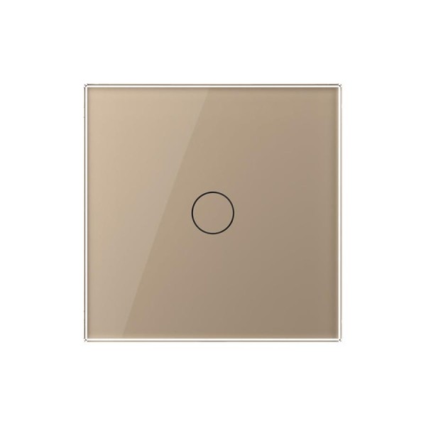 Одноклавишный сенсорный выключатель Bingoelec W1-101 WiFi золотой 061