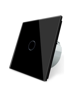 Одноклавишный сенсорный выключатель Bingoelec W1-101 WiFi черный 060