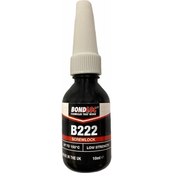 Резьбовой фиксатор низкой прочности Bondloc B222 10 мл B22210ML Резьбовой фиксатор низкой прочности Bondloc B222 10 мл B22210ML