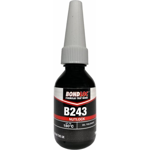 Резьбовой фиксатор средней прочности Bondloc B243 10 мл B24310ML Резьбовой фиксатор средней прочности Bondloc B243 10 мл B24310ML