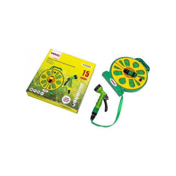 Шланг на катушке с пистолетом-распылителем WMC TOOLS 15 м TG7302008 48851 Шланг на катушке с пистолетом-распылителем WMC TOOLS 15 м TG7302008 48851