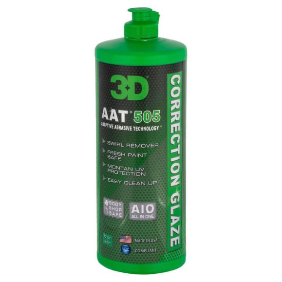 Защитная полировальная паста AAT 505 Correction Glaze 505OZ32 0.94 л 3D 020570 Защитная полировальная паста AAT 505 Correction Glaze 505OZ32 0.94 л 3D 020570