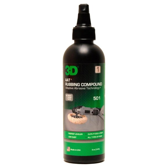 Абразивная паста AAT 501 Rubbing Compound 501OZ08 0.24 л 3D 020559