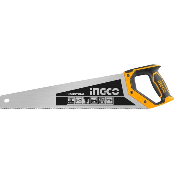 Ножовка по дереву INGCO INDUSTRIAL 450 мм HHAS28450 Ножовка по дереву INGCO INDUSTRIAL 450 мм HHAS28450