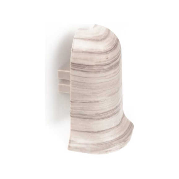 Угол наружный для плинтуса Рико Лео (25 пар; 56 мм; ПВХ; Сосна серебристая) GRACE УТ000012698