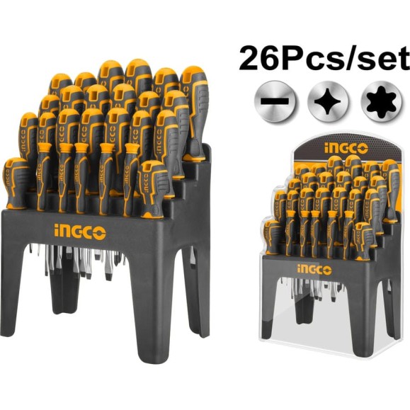 Набор отверток INGCO 26 шт INDUSTRIAL HKSD2628 Набор отверток INGCO 26 шт INDUSTRIAL HKSD2628