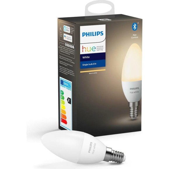 Лампа Philips Hue свечка, белая, с цоколем E14, 5.5W, B39, E14 EU 929002039903 Лампа Philips Hue свечка, белая, с цоколем E14, 5.5W, B39, E14 EU 929002039903