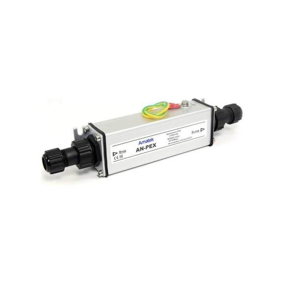 Уличный PoE удлинитель с грозозащитой Amatek AN-PEX 10/100 Fast Ethernet 7000257 Уличный PoE удлинитель с грозозащитой Amatek AN-PEX 10/100 Fast Ethernet 7000257