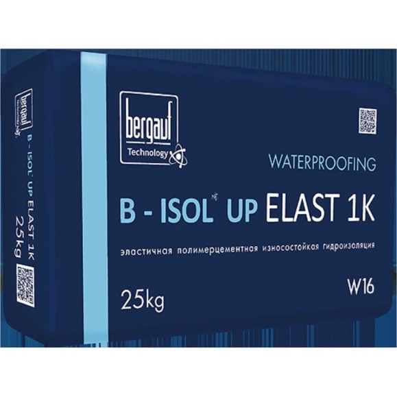 Гидроизоляция эластичная B-ISOL UP ELAST 1K  25 кг Бергауф 1111216