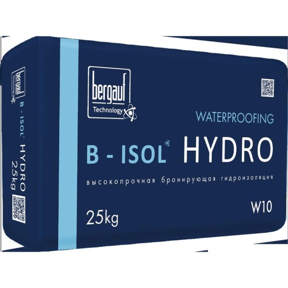 Гидроизоляция обмазочная B-ISOL HYDRO 25 кг Бергауф 1111215 Гидроизоляция обмазочная B-ISOL HYDRO 25 кг Бергауф 1111215