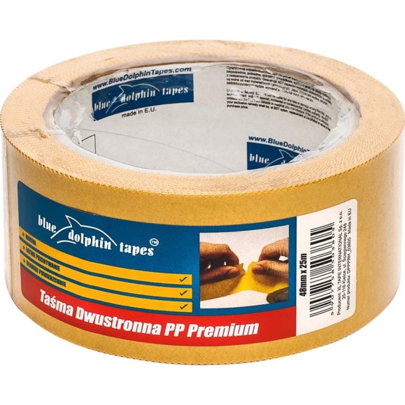 Двухсторонняя клейкая лента Blue Dolphin Premium 48мм х 25м DPPPRH03805CZS DPPPRH_03805_CZS Двухсторонняя клейкая лента Blue Dolphin Premium 48мм х 25м DPPPRH03805CZS DPPPRH_03805_CZS