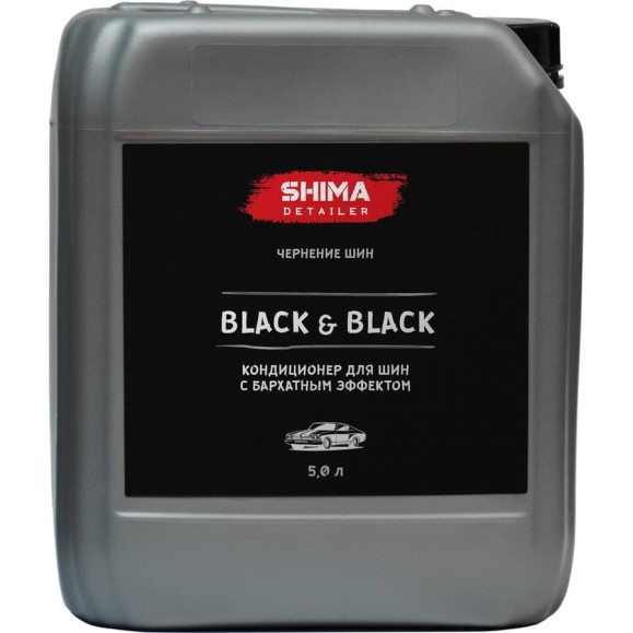 Чернитель для шин SHIMA DETAILER BLACK & BLACK с бархатным эффектом, 5 л 4603740920063