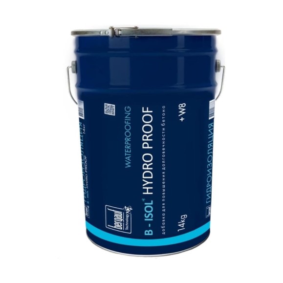Гидроизоляционная добавка в бетон Бергауф B-ISOL HYDRO PROOF 14 кг 1111221