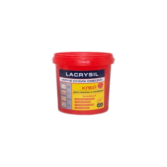 Клей акриловый Круче сухих смесей для плитки и мозаики 1 кг LACRYSIL 1 Клей акриловый Круче сухих смесей для плитки и мозаики 1 кг LACRYSIL 1
