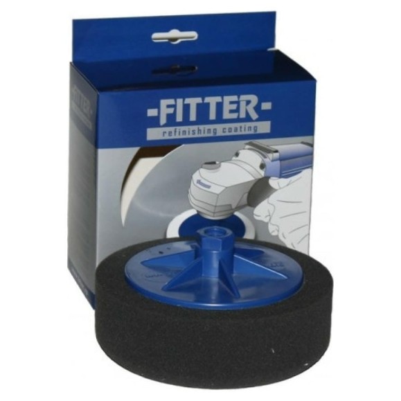 Круг полировальный на винте М14 150/50 мм, черный, финишный №4 FITTER F09/54/S-150