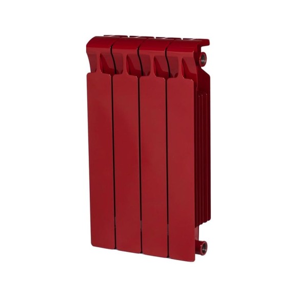 Биметаллический радиатор RIFAR MONOLIT 500 Бордо 04 секц. бок. R-MN-500-04-BO