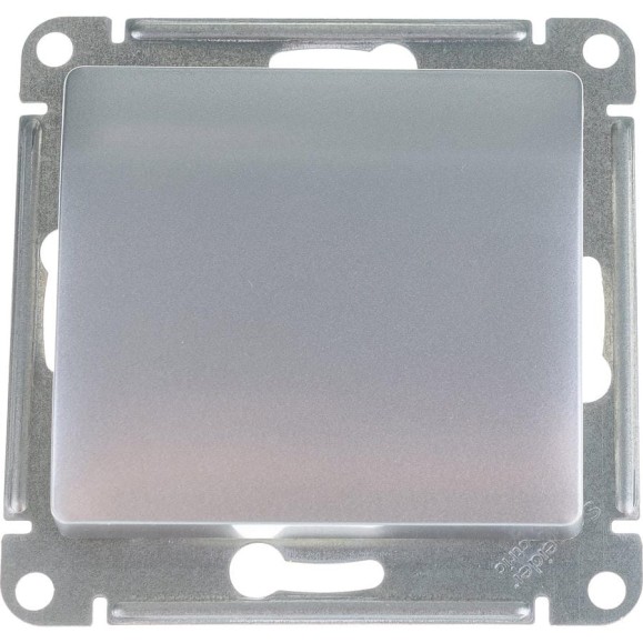 1-клавишный переключатель Systeme Electric (Schneider Electric) GLOSSA сх.6, 10АХ, алюминий GSL000361
