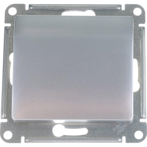 1-клавишный переключатель Systeme Electric (Schneider Electric) GLOSSA сх.6, 10АХ, алюминий GSL000361