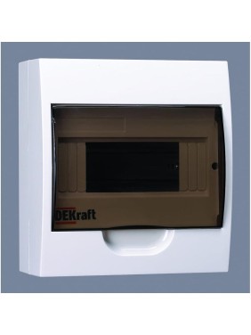 Модульный пластиковый корпус DEKraft ЩРН-П-8 IP41 31010DEK Модульный пластиковый корпус DEKraft ЩРН-П-8 IP41 31010DEK