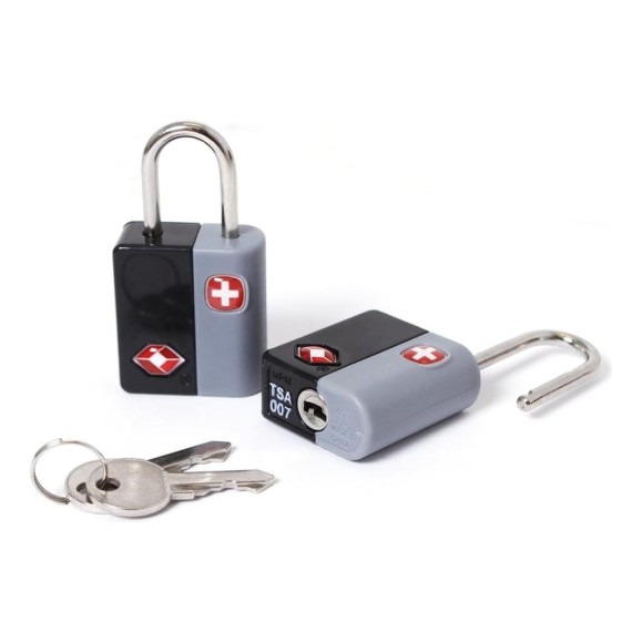 Навесной замок Swissgear черный/серый 2,5x1,3x5 см WJ6071 Навесной замок Swissgear черный/серый 2,5x1,3x5 см WJ6071
