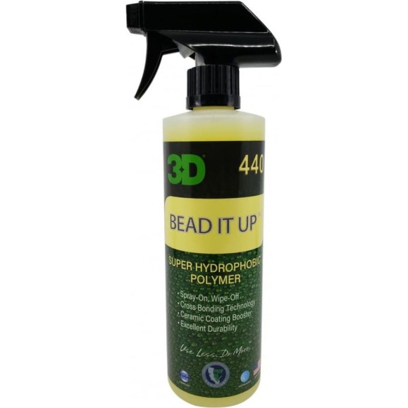 Быстрый защитный состав для усиления свойств керамики 3D Bead it up 440OZ16 0.48 л 020860 Быстрый защитный состав для усиления свойств керамики 3D Bead it up 440OZ16 0.48 л 020860