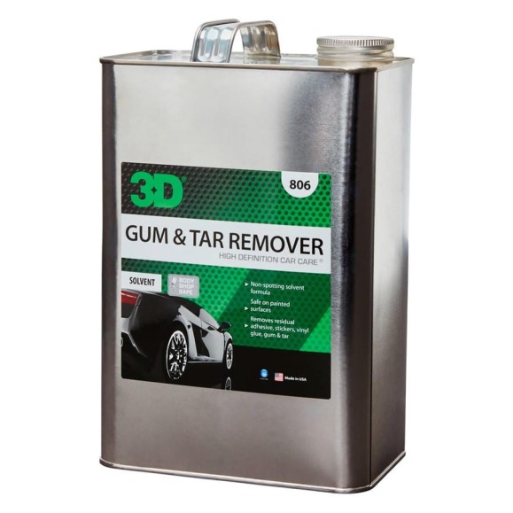 Очиститель ЛКП от битума и смолы 3D Gum & Tar Remover 806G01 3.78 л 020593 Очиститель ЛКП от битума и смолы 3D Gum & Tar Remover 806G01 3.78 л 020593